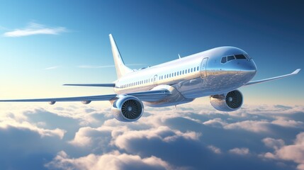 Fototapeta na wymiar Hyper efficient airliner