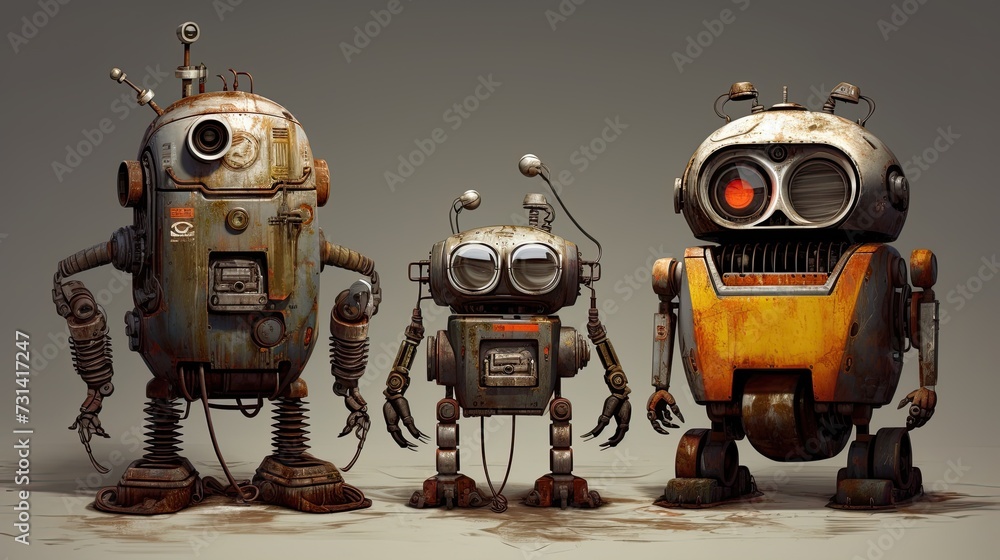 Poster sentient android companions robots