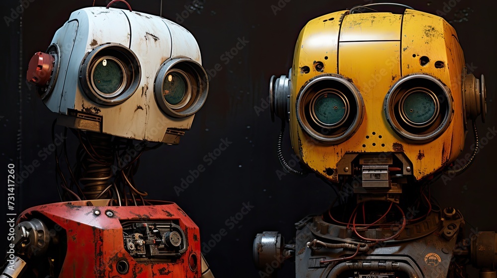 Poster sentient android companions robots