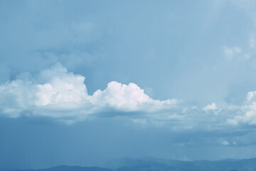 Fototapeta premium sky with rain cloud in rainy day