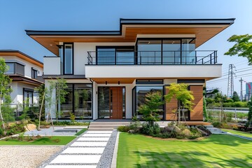 和モダンな戸建て住宅