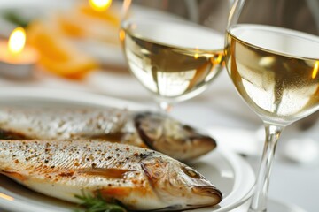 special dinner with fish