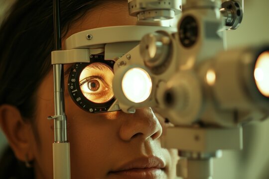 an optometry consultation