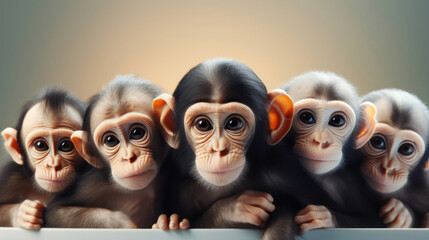 Image of Evolution of monkeys to Personal Care Aide