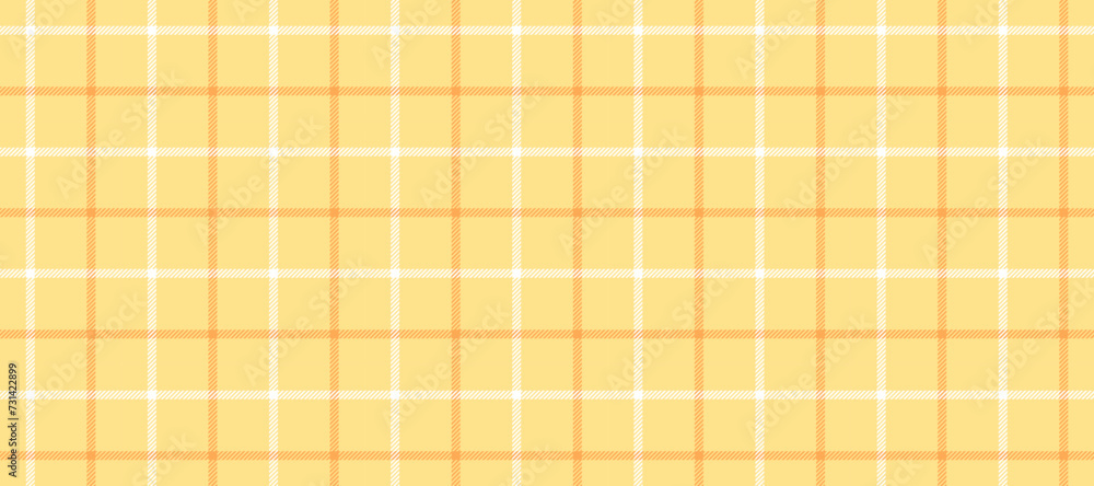 Aufkleber seamless yellow windowpane pattern. checkered plaid repeating background. tattersall tartan texture 