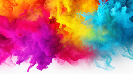 Fototapeta premium Holi Hai Background / banner / Card / Frame
