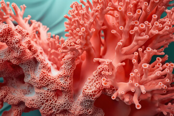 The Global Science of Microbes: A 3D Illustration of the Corona Virus Cell in Blood