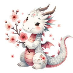 blossom dragon, blossom, dragon, cute dragon clipart, water color