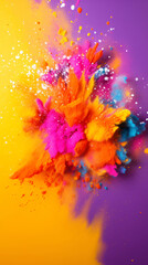 Holi Hai Background / banner / Card / Frame