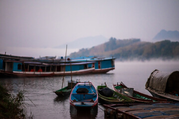 Fototapeta na wymiar Mekong river in Luang Prabang Laos