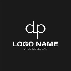 vector design elements for your company logo, letter dp logo. modern logo design, business corporate template. dp monogram logo.