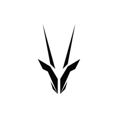 Simple and geometric Oryx head logo