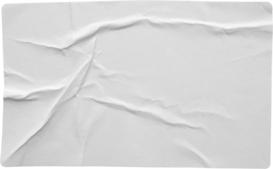 Paper sticker label isolated on white background