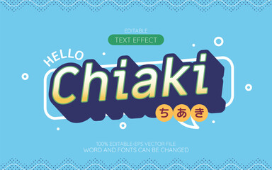 Japanese anime style text effects
