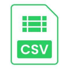 CSV File Format Icon