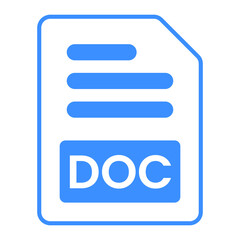 DOC File Format Icon