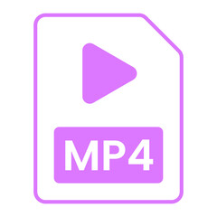 MP4 File Format Icon