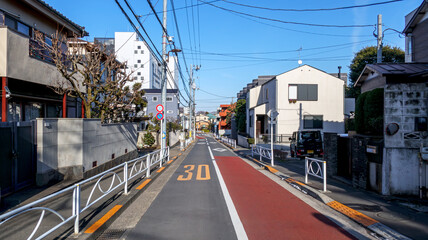 Obraz premium 閑静な住宅街