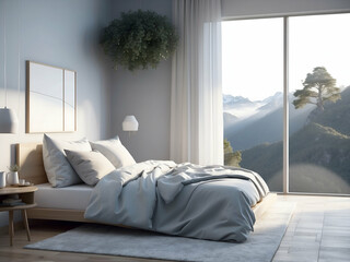 A serene bedroom setting 