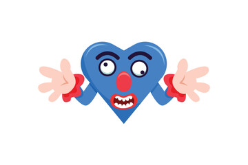 Cute Clown Funny and Weird Sticker