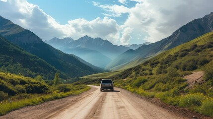 Conquer the Winding Mountain Roads with Ease in the 57172 Car: The Ultimate Travel Companion - obrazy, fototapety, plakaty