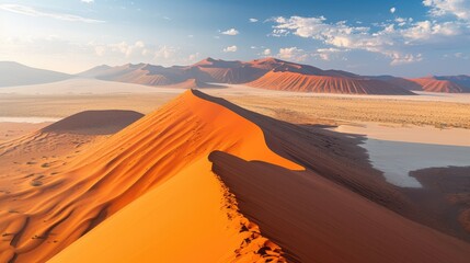 Fototapeta na wymiar Mesmerizing Panoramic Vista of the Majestic Dune 45 and its Surrounding Landscape