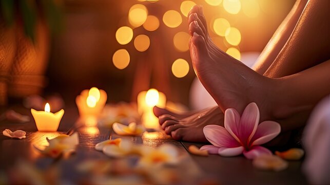 Experience the Ultimate Relaxation with a Close-Up of a Professional Foot Massage