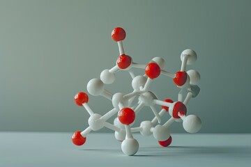 illustration of molecule model 
