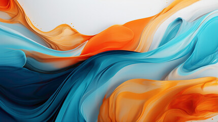 amazing  orange blue and white color vivid lining  background very ultra resolution abstract...