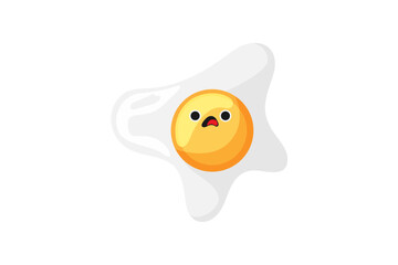Cute Fried Eggs Funny Sticker Design