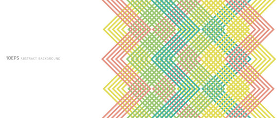 カラフルな幾何学模様の抽象的な背景。ラインパターン。