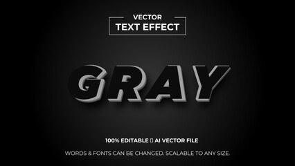 3d editable text effect premium vector. Editable text style effect. 3d Text emblem for advertising, branding, business logo cover of presentation banner, cover, poster. vector illustration