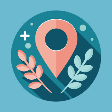 Vector icon highlight instagram soft blue, icons location,Cute and trendy highlights for different social media, bloggers and companies