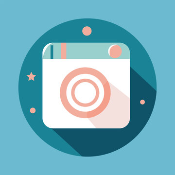 Vector icon highlight instagram soft blue story,Cute and trendy highlights for different social media, bloggers and companies
