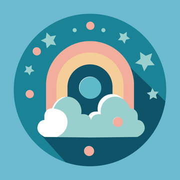 Vector icon highlight instagram soft blue idea art,Cute and trendy highlights for different social media, bloggers and companies