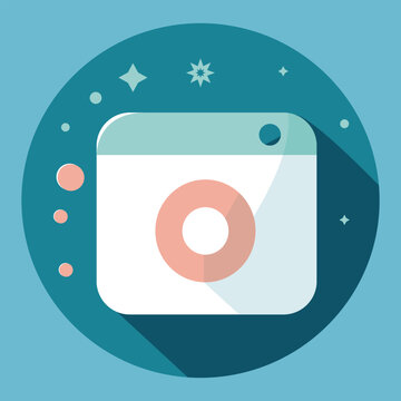Vector icon highlight instagram soft blue favorite pictures and photo,Cute and trendy highlights for different social media, bloggers and companies