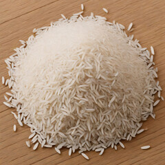 rice on a wooden background