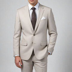 businessman in a white suit
