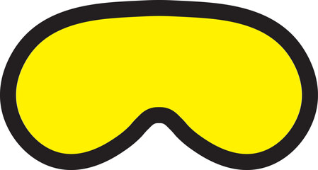 Sleeping glasses vector design.