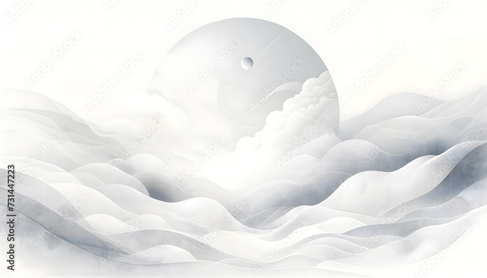 Aufkleber the white color abstract background has been created, featuring subtle gradients, light textures, an