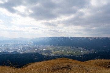 熊本阿蘇　大観峰からの風景