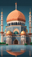 Fototapeta premium the new design mosque