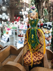 doll in shop. it was the wooden puppets, we called 