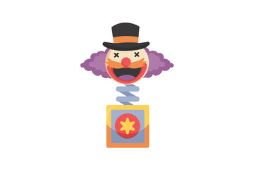 Cute Clown Funny and Weird Sticker