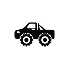 monster truck logo icon