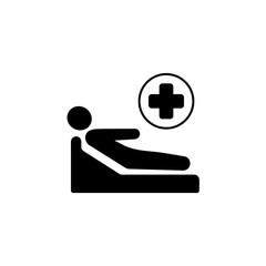 patient concept line icon. Simple element illustration. patient concept outline symbol design.