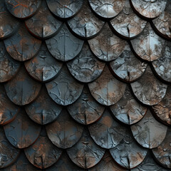 Texture Of Dragon Scales Closeup As A Seamless Fill Tile Created Using Artificial Intelligence