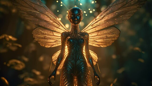 Magical forest fairy. Created with Generative AI	
