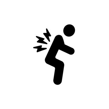 recommend clip art: back pain concept line icon. Simple element illustration. back pain concept outline symbol design.