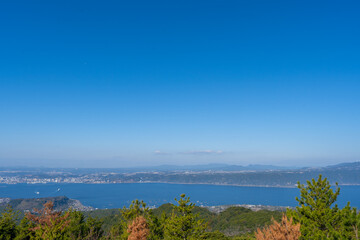 鹿児島　桜島の火山の風景